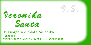 veronika santa business card